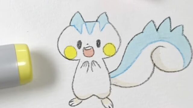 コピックで描いたポケモンのバチリスのイラスト